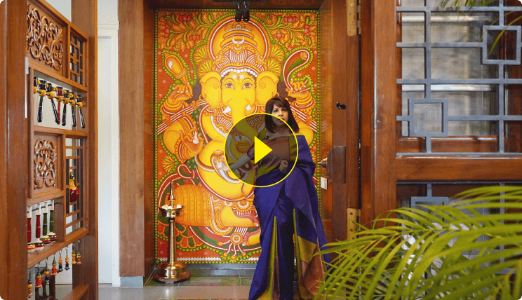 Buildofy video series featuring a host welcoming viewers in front of a vibrant Ganesh mural.