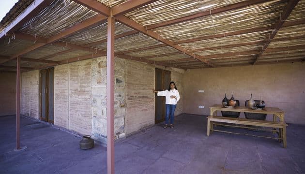 Veranda & Rammed Earth