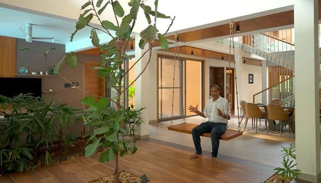 Courtyard with Swing