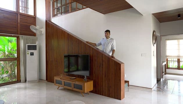 Central Living Room and Staircase