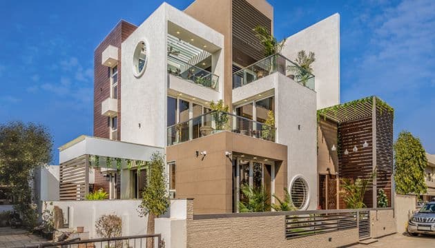 Stepped Cube House