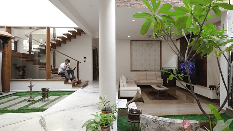 Twin Courtyard House
