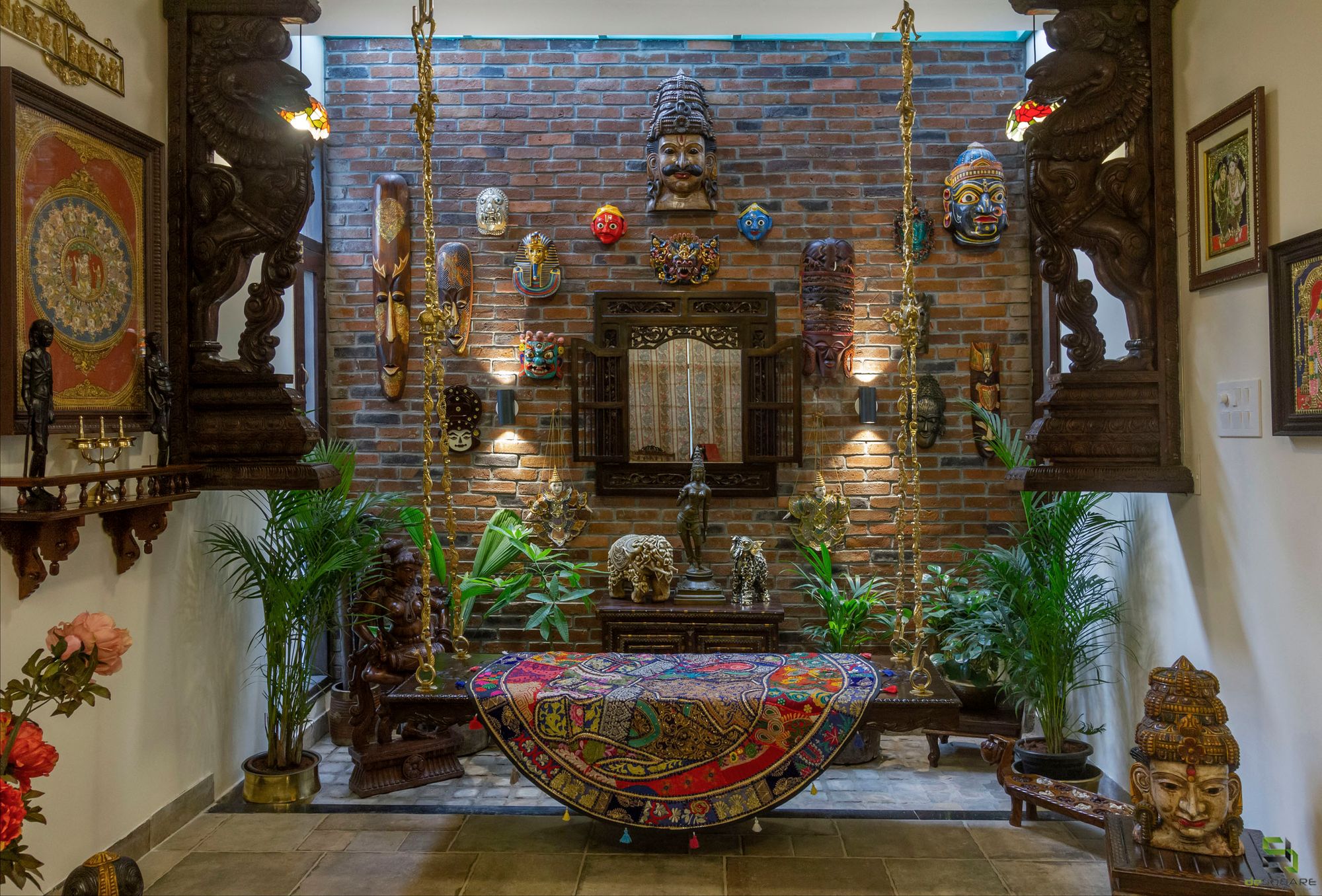 Maximalist Serenity: Bridging Modern Design and Indian Mythology in Urban Living