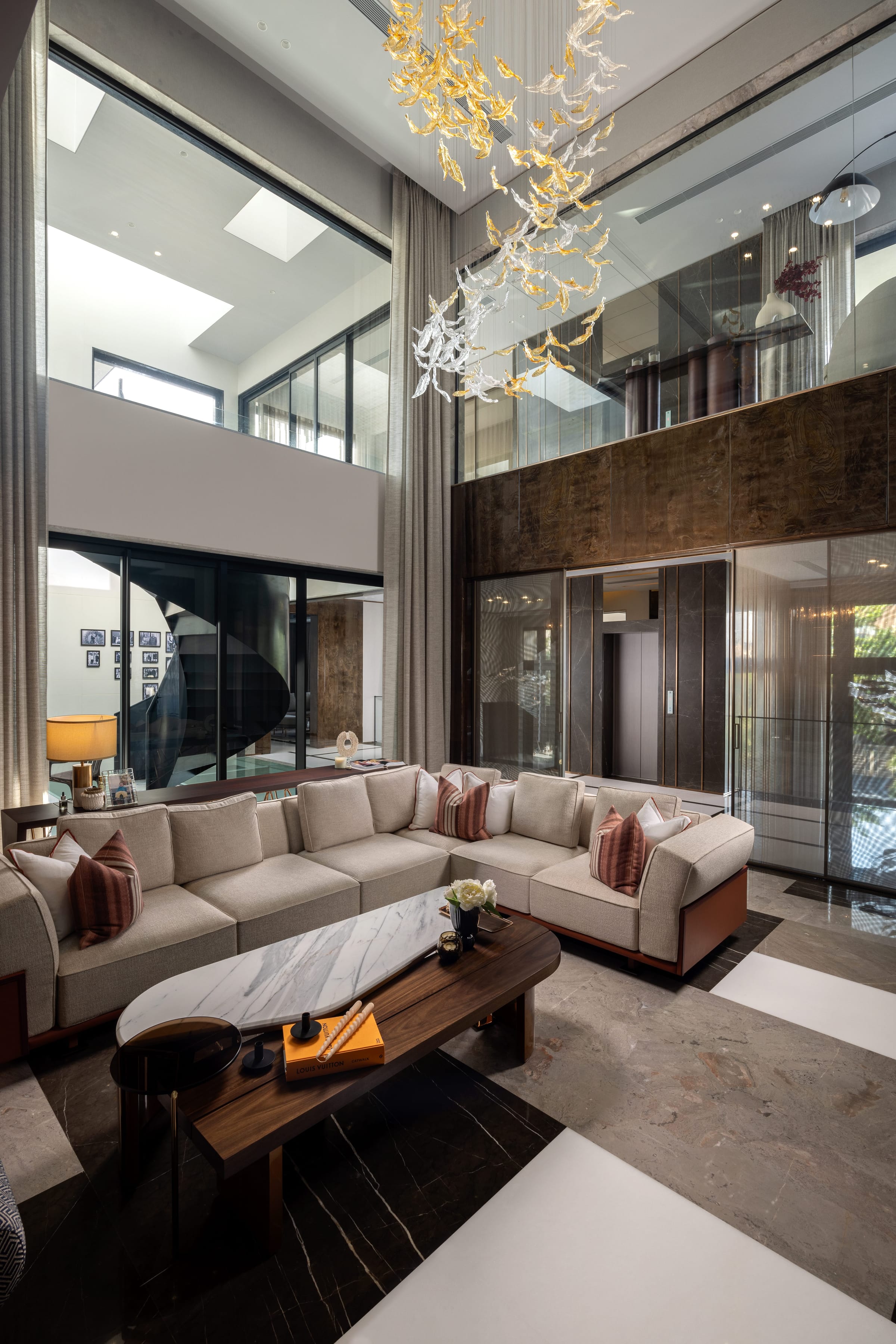 Minimal Luxury Home in Meerut made with Marble | Buildofy